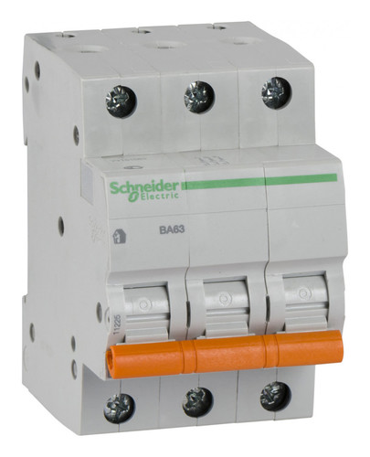 Автоматический выключатель Schneider Electric Домовой 3P 25А (C) 4.5кА