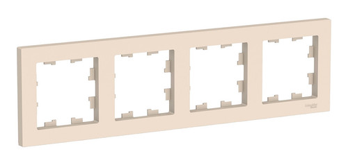 Рамка 4 поста Schneider Electric ATLASDESIGN, бежевый