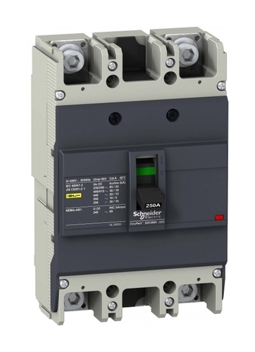 Силовой автомат Schneider Electric Easypact EZC 250, TM-D, 36кА, 3P, 200А