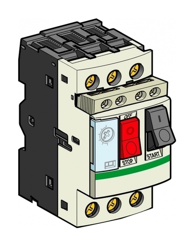 Силовой автомат для защиты двигателя Schneider Electric TeSys GV2 0.63А 3P, термомагнитный расцепитель