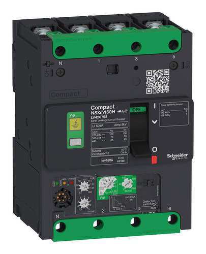 Силовой автомат Schneider Electric Compact NSX, 16кА, 4P, 50А