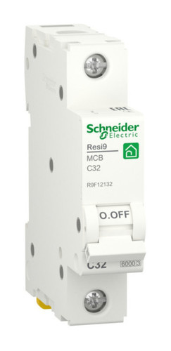 Автоматический выключатель Schneider Electric Resi9 1P 32А (C) 6кА, R9F12132