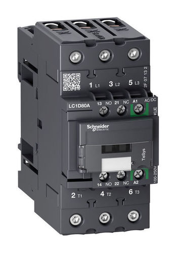 Контактор Schneider Electric TeSys D 3P 80А 100.250В AC//DC 37кВт, LC1D80AKUE