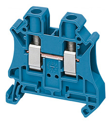 Клеммник винтовой проходной Linergy TR 6 мм², синий, NSYTRV62BL