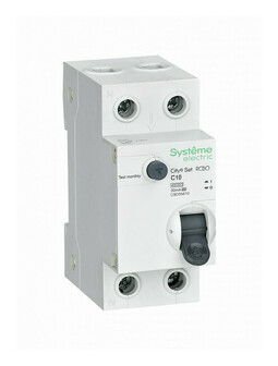 Дифавтомат Systeme Electric City9 Set 1P+N 10А (C) 4.5 кА, 30 мА (A), C9D55610